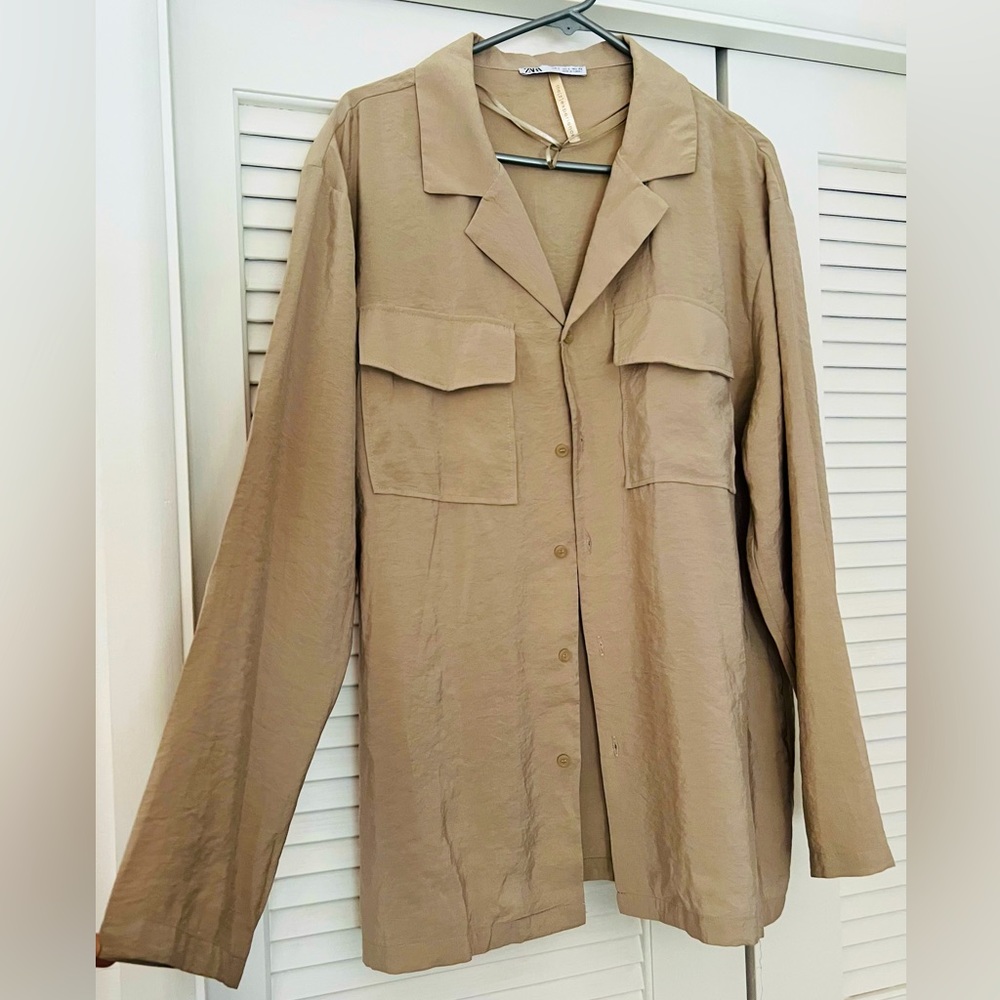 Zara Light Taupe Men’s Overshirt